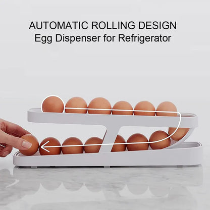 Rolling Egg Holder™ - Innovative Space-Saving Egg Dispenser