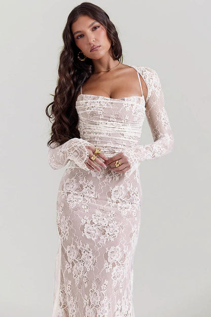 Floral Lace Dress™ - Romantic Elegance