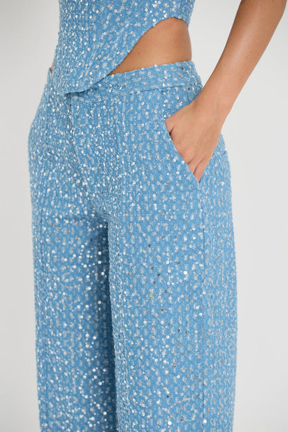 BLUE GLAZE TROUSERS™ - Infusing Elegance & Ultra-Chic Vibe