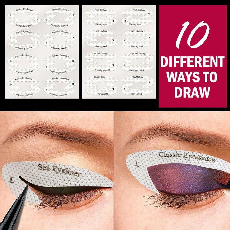 Quick Eyeshadow Stencils™ -  Quickly Create Charming Eyes